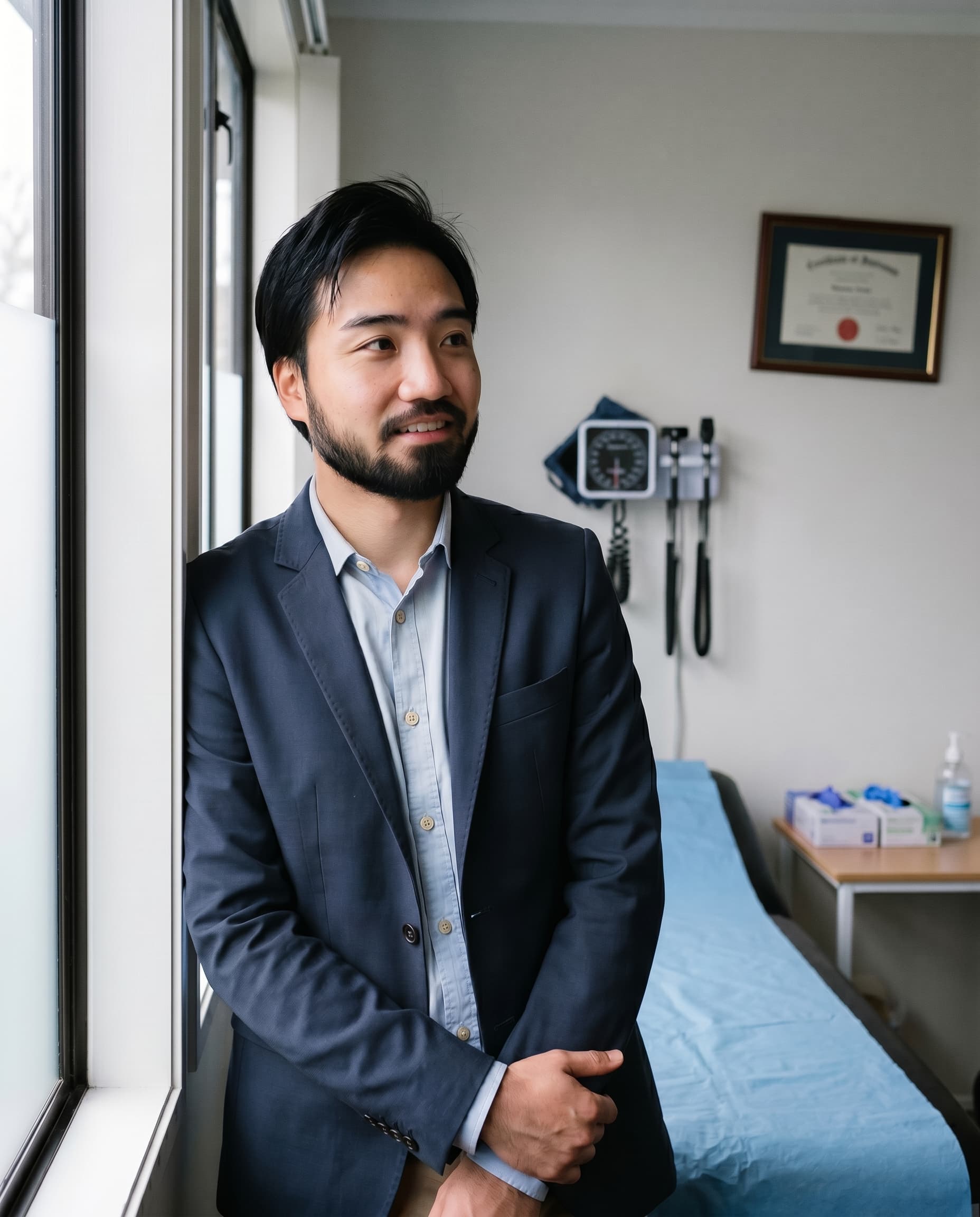Dr Ryo Eguchi in his Auckland consultation room